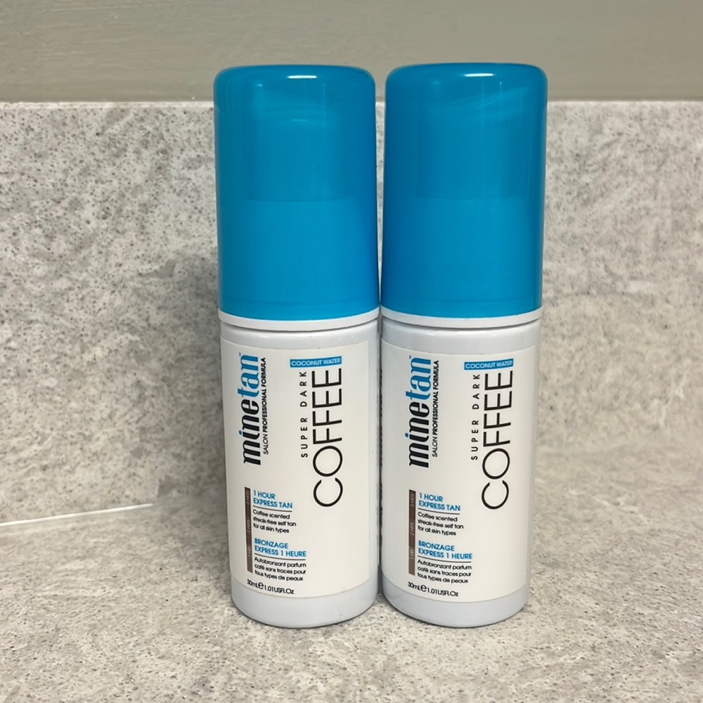 Set of 2 MineTan Coffee Self Tanner NWT